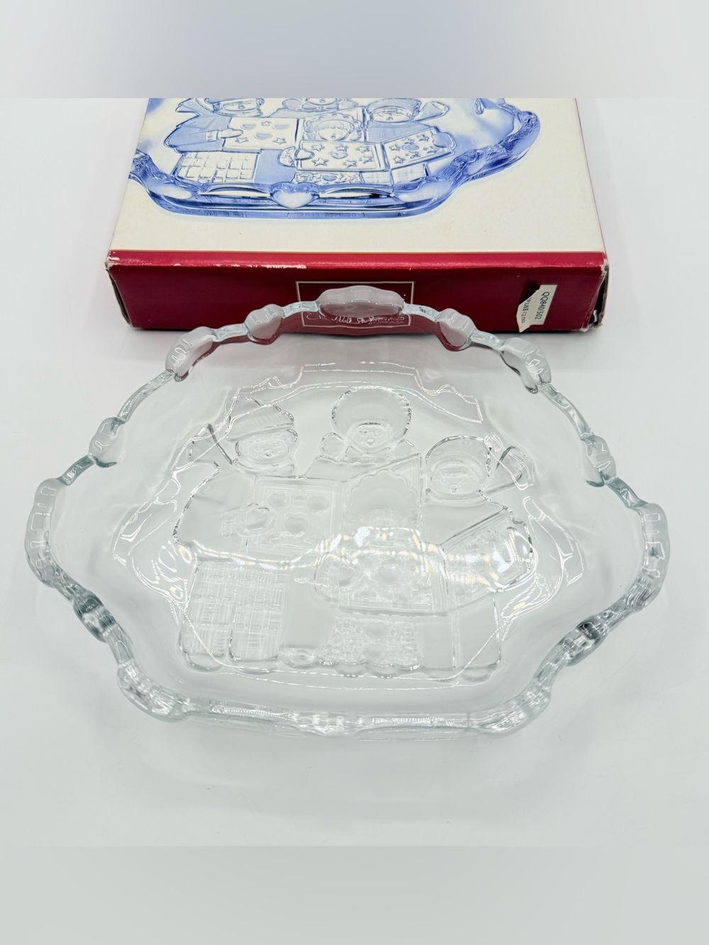 Carolers Christmas Mikasa Celebrations Collection Crystal Sweet Candy Dish Box